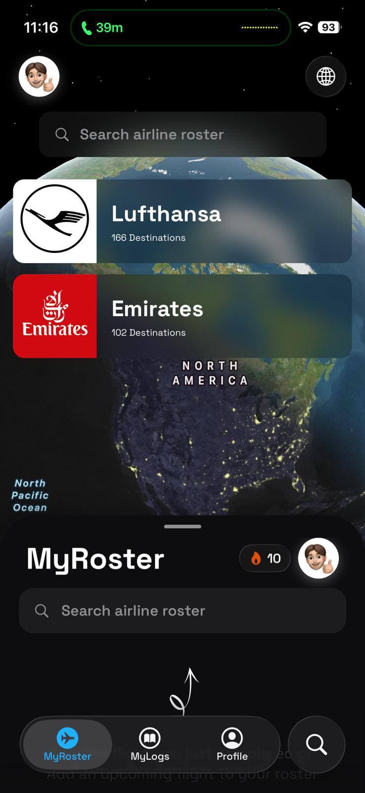 Loxim app — MyRoster